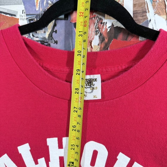 Vintage Calhoun Warhawks Athletics Red T-Shirt‎ XL Tennessee River - Picture 6 of 8